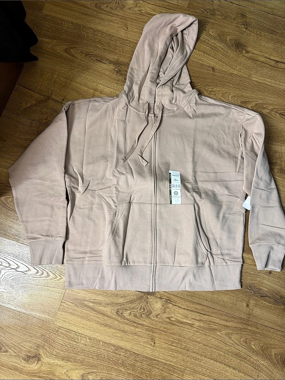A New Day Women's Full Zip Hooded Sweatshirt Pink